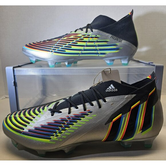 Adidas Unisex Predator Edge.1 Firm Ground Soccer Cleats Men's 12.5/Women's 11.5 - Picture 1 of 16